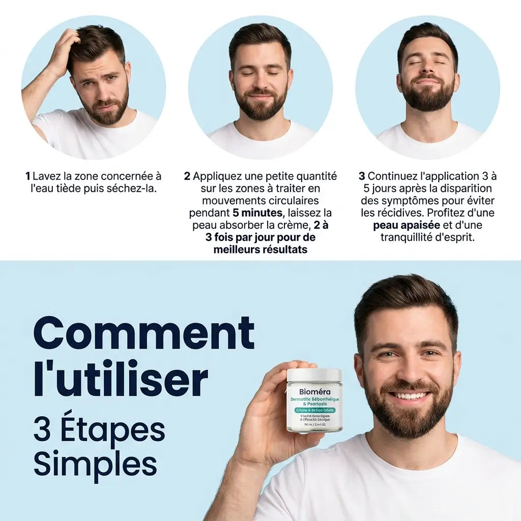 Crème pharmaceutique barbe et cheveux