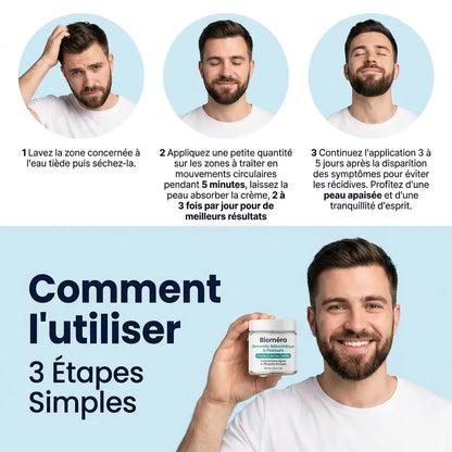 Crème pharmaceutique barbe et cheveux